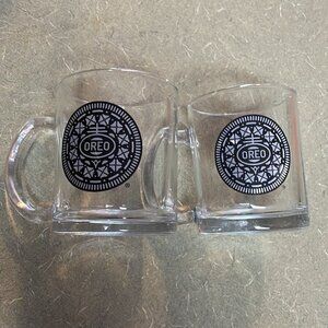 Oreo Cookies Glass Cups Set of 2
